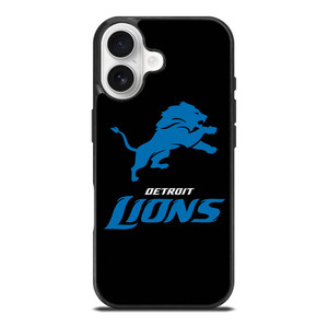 DETROIT LIONS BLACK LOGO iPhone 17 Case Cover