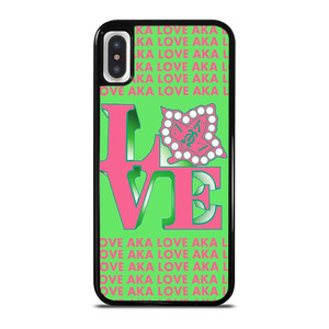 LOVE AKA PINK AND GREEN iPhone X / XS Case Cover LOVE AKA PINK AND GREEN iPhone X / XS Case Cover