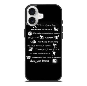 DISNEY LESSONS BLACK iPhone 17 Case Cover