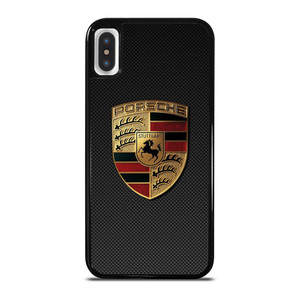 PORSCHE LOGO CARBON iPhone X / XS Case Cover PORSCHE LOGO CARBON iPhone X / XS Case Cover