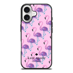 KATE SPADE NEW YORK LOGO FLAMENGOS PATTERN iPhone 17 Case Cover