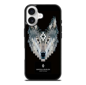 MARCELO BURLON WOLF LOGO iPhone 17 Case Cover
