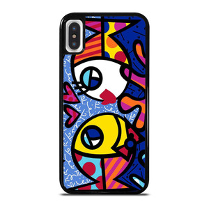 ROMERO BRITTO FISH LOVE iPhone X / XS Case Cover ROMERO BRITTO FISH LOVE iPhone X / XS Case Cover