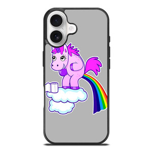 POOPING RAINBOW UNICORN iPhone 17 Case Cover