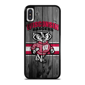 WISCONSIN BADGER WOODEN LOGO iPhone X / XS Case Cover WISCONSIN BADGER WOODEN LOGO iPhone X / XS Case Cover