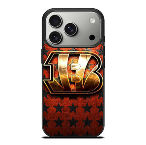 CINCINNATI BENGALS FOOTBALL TEAM LOGO iPhone 17 Pro Case Cover