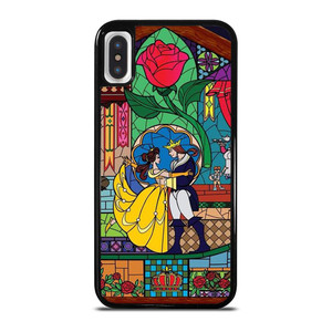 BEAUTY AND THE BEAST SETENED GLASS iPhone X / XS Case Cover