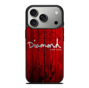 DIAMOND SUPPLY CO WOODEN RED iPhone 17 Pro Case Cover