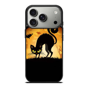 HALLOWEEN BLACK CAT iPhone 17 Pro Case Cover
