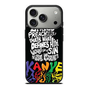 KANYE WEST LYRICS iPhone 17 Pro Case Cover