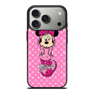LOUIS VUITTON LV LOGO PINK MINNIE MOUSE iPhone 17 Pro Case Cover