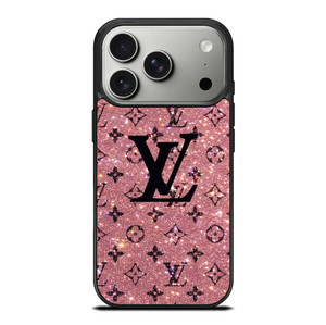 LOUIS VUITTON LV LOGO PINK SPARKLE iPhone 17 Pro Case Cover