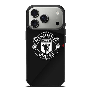 MANCHESTER UNITED LOGO BLACK iPhone 17 Pro Case Cover