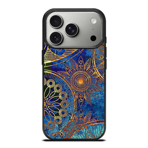 MANDELA BLUE GOLD PATTREN iPhone 17 Pro Case Cover