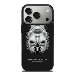 MARCELO BURLON MILAN UPSIDE DOWN FACE iPhone 17 Pro Case Cover