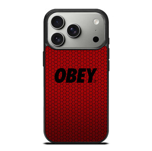 OBEY CLOTHING LOGO RED CARBON iPhone 17 Pro Case Cover