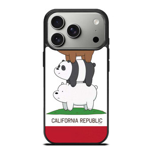 WE BARE BEARS CALIFORNIA REPUBLIC iPhone 17 Pro Case Cover