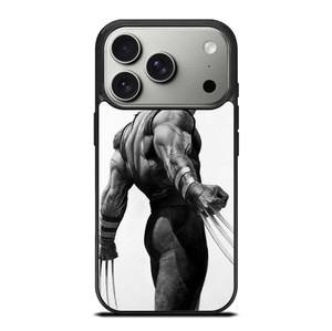 WOLVERINE X-MEN BLACK WHITE ART iPhone 17 Pro Case Cover