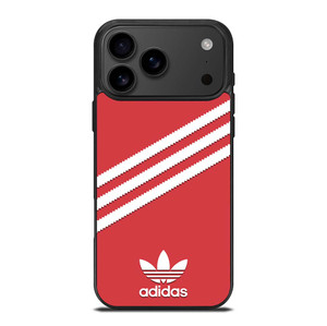 ADIDAS ORIGINALS STRIPES SCARLET RED iPhone 17 Pro Max Case Cover