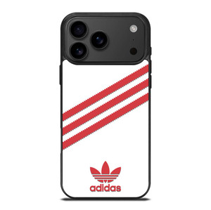 ADIDAS ORIGINALS STRIPES WHITE RED iPhone 17 Pro Max Case Cover