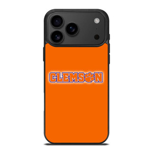 CLEMSON TIGERS LOGO FOOTBALL UNIVERSITY iPhone 17 Pro Max Case Cover