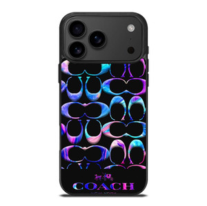 COACH NEW YORK COLORFULL MARBLE PATTERN iPhone 17 Pro Max Case Cover
