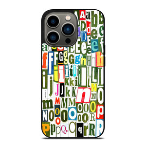 RETRO ALPHABET GREEN COLLAGE iPhone 13 Pro Case Cover RETRO ALPHABET GREEN COLLAGE iPhone 13 Pro Case Cover