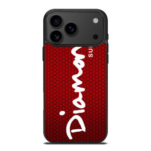 DIAMOND SUPPLY CO RED CARBON iPhone 17 Pro Max Case Cover