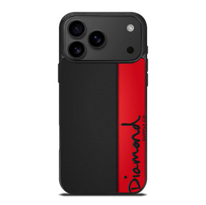 DIAMOND SUPPLY CO RED LEATHER iPhone 17 Pro Max Case Cover