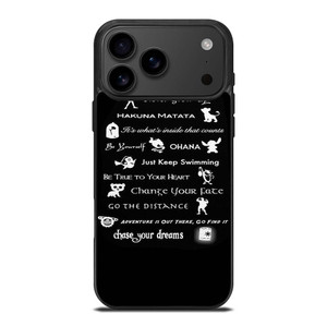 DISNEY LESSONS BLACK iPhone 17 Pro Max Case Cover