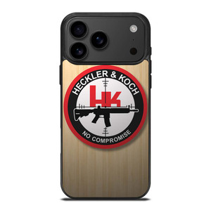 HECKLER AND KOCH WOODEN LOGO iPhone 17 Pro Max Case Cover