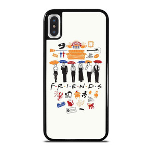FRIENDS TV SHOW CLIP ART iPhone X / XS Case Cover FRIENDS TV SHOW CLIP ART iPhone X / XS Case Cover