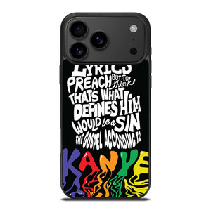 KANYE WEST LYRICS iPhone 17 Pro Max Case Cover
