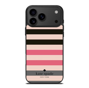 KATE SPADE NEW YORK LOGO STRIPES PATTERN iPhone 17 Pro Max Case Cover