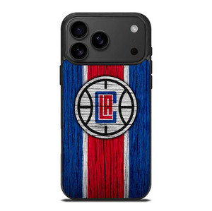 LOS ANGELES CLIPPERS WOOD LOGO iPhone 17 Pro Max Case Cover