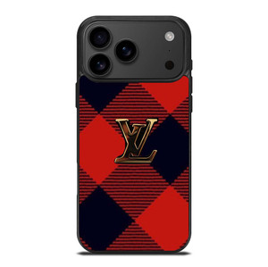LOUIS VUITTON LV LOGO PATTERN RED iPhone 17 Pro Max Case Cover