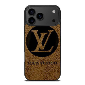 LOUIS VUITTON PARIS LV LOGO LEATHER iPhone 17 Pro Max Case Cover