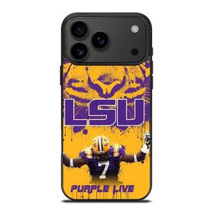 LSU TIGERS LOUISIANA STATE UNIVERSITY PURPLE LIVE iPhone 17 Pro Max Case Cover