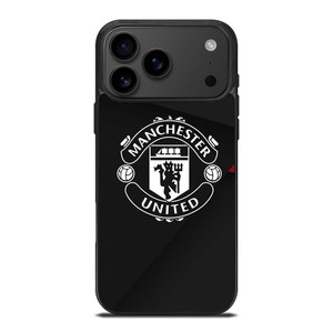 MANCHESTER UNITED LOGO BLACK iPhone 17 Pro Max Case Cover