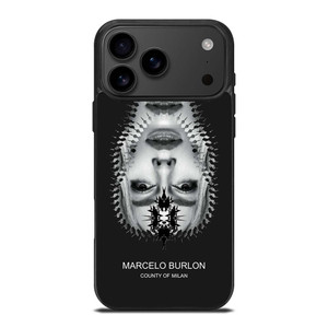 MARCELO BURLON MILAN UPSIDE DOWN FACE iPhone 17 Pro Max Case Cover