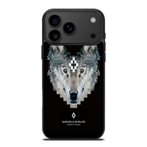 MARCELO BURLON WOLF LOGO iPhone 17 Pro Max Case Cover