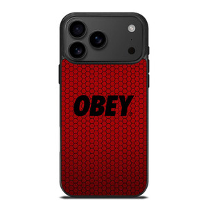 OBEY CLOTHING LOGO RED CARBON iPhone 17 Pro Max Case Cover