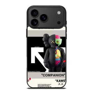 OFF WHITE KAWS COMPANION iPhone 17 Pro Max Case Cover