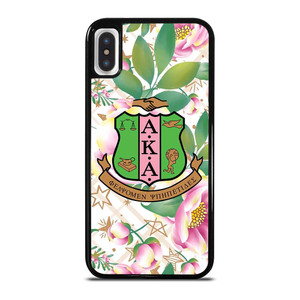 AKA PINK AND GREEN FLOWER LOGO iPhone X / XS Case Cover AKA PINK AND GREEN FLOWER LOGO iPhone X / XS Case Cover