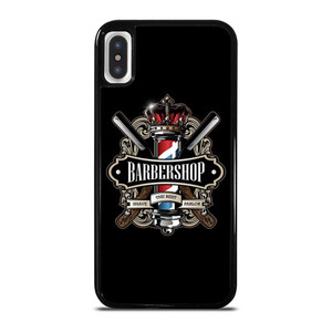 BARBERSHOP POLE HAIR CUT LOGO iPhone X / XS Case Cover