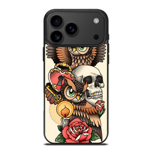 OWL STEAMPUNK ILLUMINATI TATTOO iPhone 17 Pro Max Case Cover