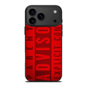 PARENTAL ADVISORY EXPLICIT CONTENT CARBON iPhone 17 Pro Max Case Cover