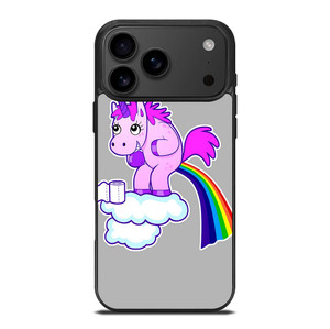 POOPING RAINBOW UNICORN iPhone 17 Pro Max Case Cover