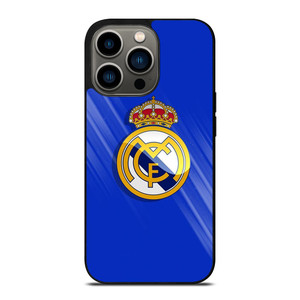 REAL MADRID LOGO BLUE iPhone 13 Pro Case Cover REAL MADRID LOGO BLUE iPhone 13 Pro Case Cover