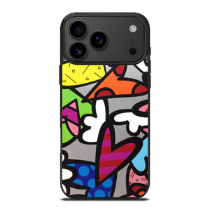ROMERO BRITTO ABSTRACT LOVE iPhone 17 Pro Max Case Cover